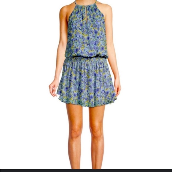 Ramy Brook Dresses & Skirts - Ramy Brook Blue Daisy Printed Endora Mini Dress Size Medium